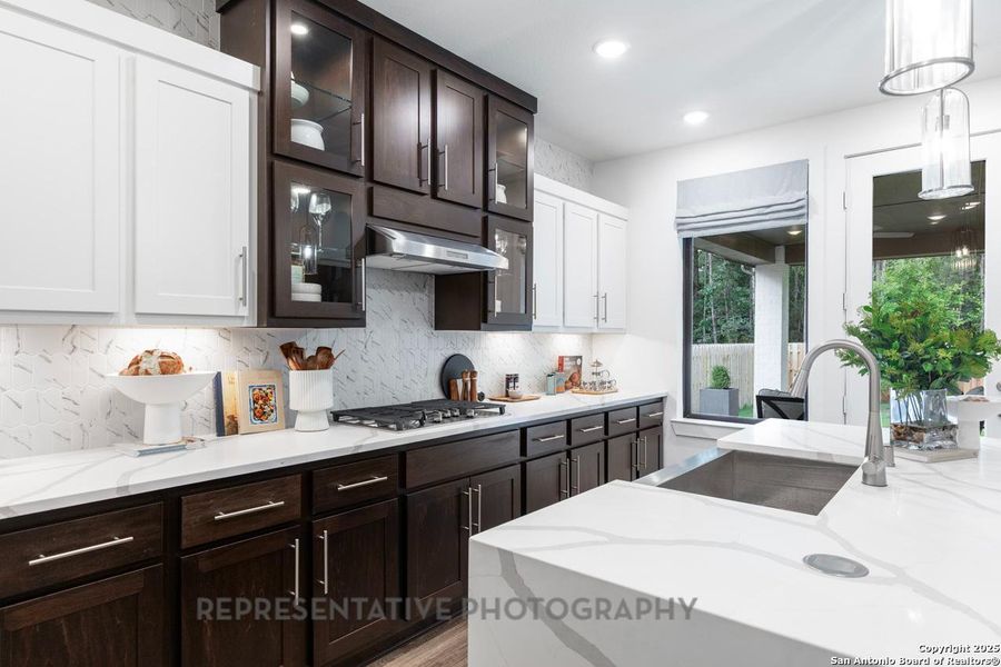 Furnished interior view inside a new home in The Crossvine, Schertz (Image 9).