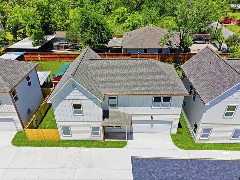 Front exterior of a new home in , Houston, TX, highlighting curb appeal (Image 20). Front exterior of a new home in , Houston, TX, highlighting curb appeal (Image 20).