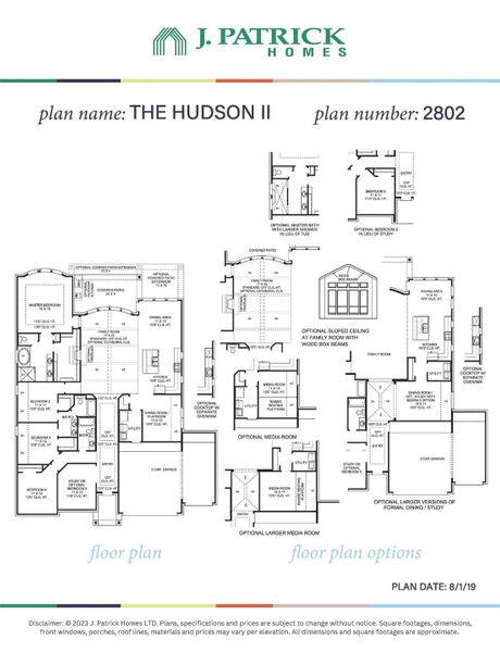 2D floor plan layout of this home in The Woodlands Hills, Willis, TX (Image 5).