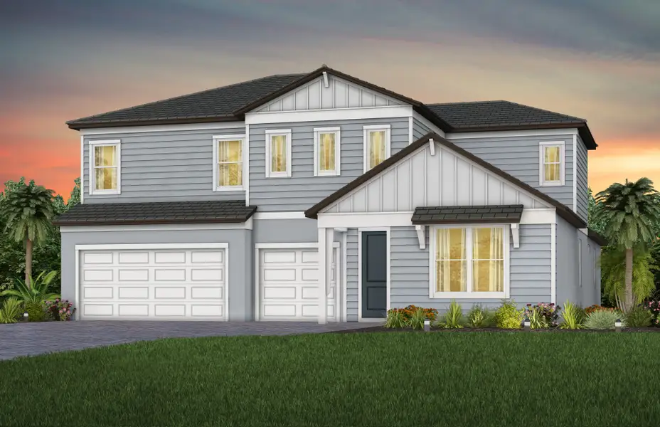 Representative exterior photo of a completed home built from the Merlot Grand by Pulte Homes in Two Rivers, Zephyrhills, FL (Image 19).