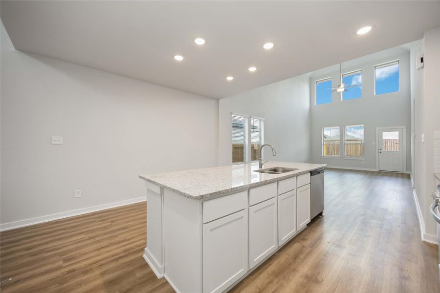 Furnished interior view inside a new home in Granger Pines, Conroe (Image 7). Furnished interior view inside a new home in Granger Pines, Conroe (Image 7).