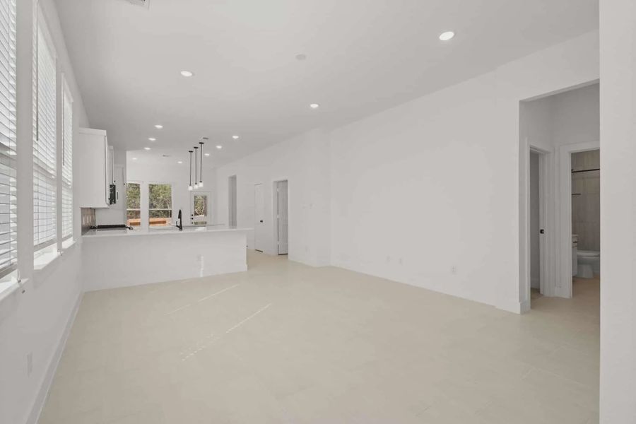 Representative unfurnished interior of a home built from the Toronto by Chesmar Homes in Stillwater Ranch, Buda (Image 12).