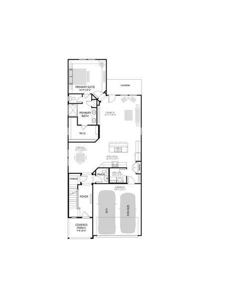 2D floor plan layout of this home in Lakeside at Tessera, Lago Vista, TX (Image 5).