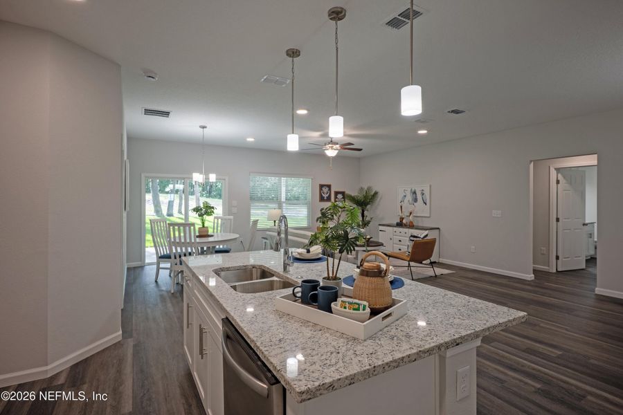 Furnished interior view inside a new home in , Jacksonville (Image 29).