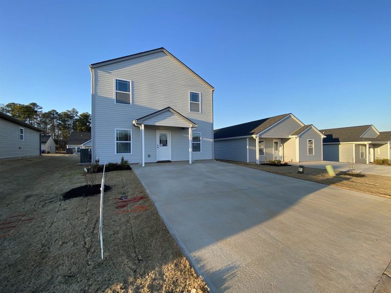 Exterior details and patio area of a home in Gentry Place, Spartanburg (Image 3).