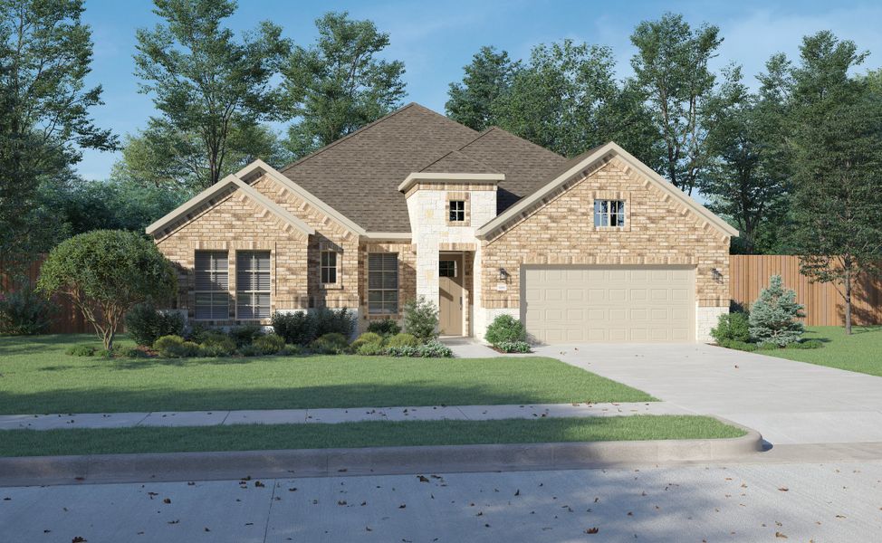 Representative exterior photo of a completed home built from the Sequoia II by Centre Living Homes in Rainwater Crossing, Celina, TX (Image 4).