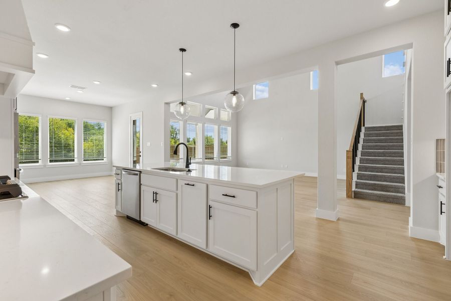 Furnished interior view inside a new home in Rainwater Crossing, Celina (Image 7).