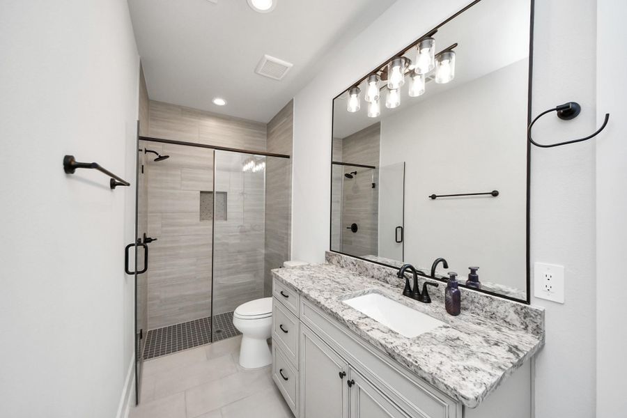 Furnished interior view inside a new home in , Willis (Image 15).