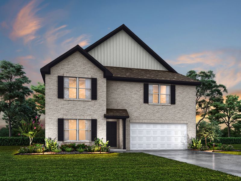 Representative exterior photo of a completed home built from the Taft by National HomeCorp in Still Water Lake, Godley, TX (Image 20).