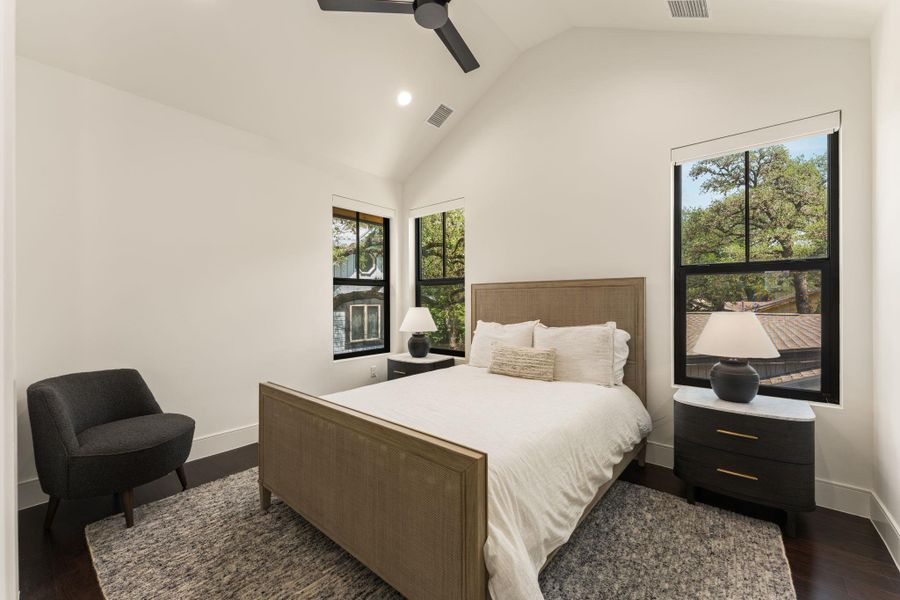 Secondary bedroom on the second floor.