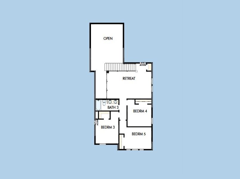 2D floor plan layout for the The Zinnia by David Weekley Homes in Two Step Farm 50', Montgomery, TX (Image 4). 2D floor plan layout for the The Zinnia by David Weekley Homes in Two Step Farm 50', Montgomery, TX (Image 4).