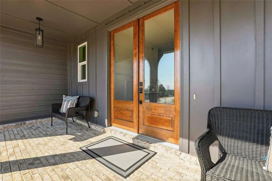 Exterior details and patio area of a home in , Newnan (Image 4).
