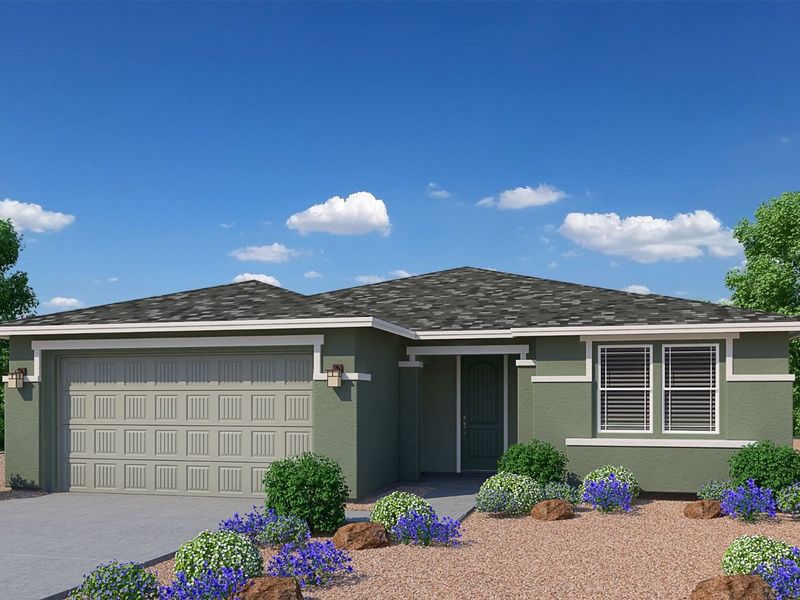 Representative exterior photo of a completed home built from the The Sheridan II by Davidson Homes LLC in Westwood, Prescott, AZ (Image 6).