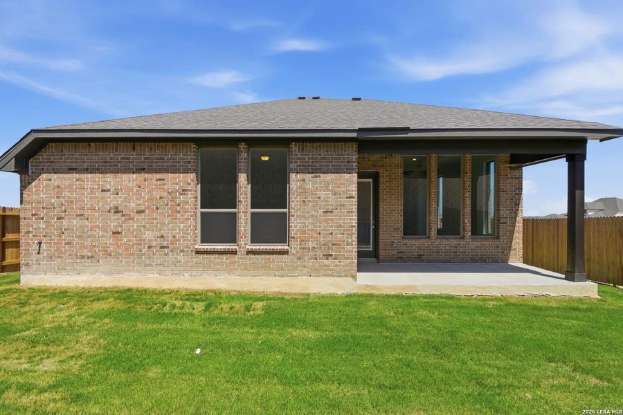 Exterior details and patio area of a home in Ladera - 50s, San Antonio (Image 4).