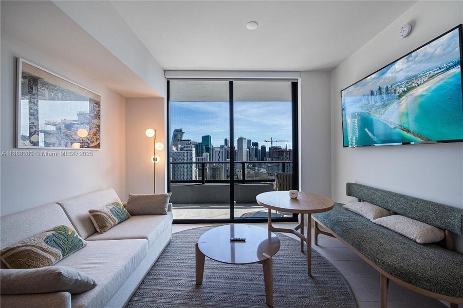 Furnished interior view inside a new home in , Miami (Image 5).