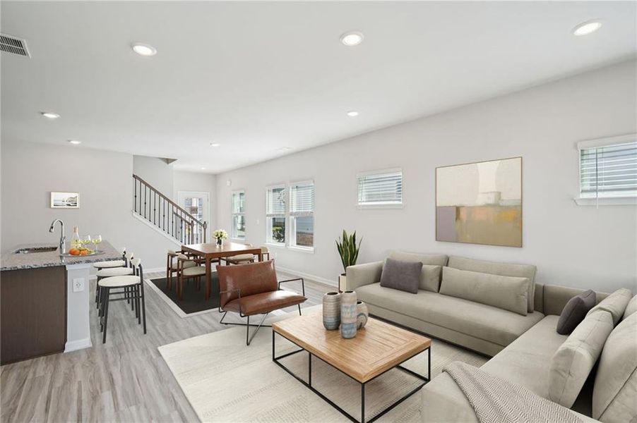 Furnished interior view inside a new home in Martin Springs - Reserve Series, Lawrenceville (Image 7).