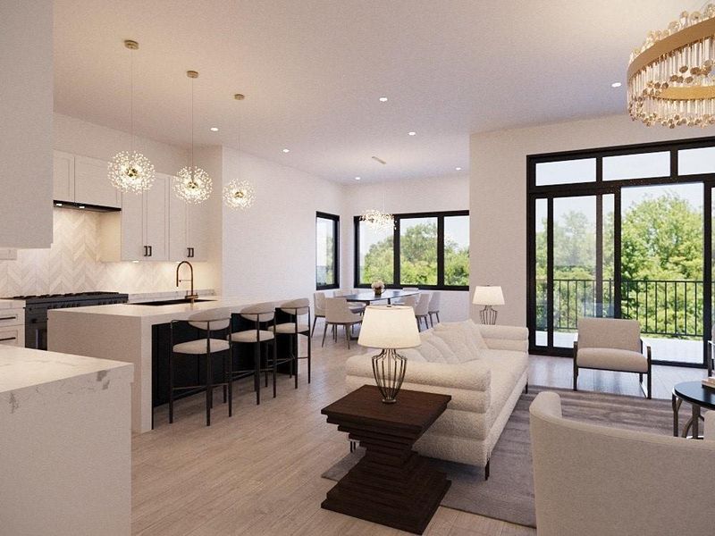 Renderings showcase example selections; final designs may vary while maintaining a similar design concept. Renderings showcase example selections; final designs may vary while maintaining a similar design concept.