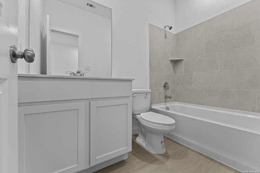 Furnished interior view inside a new home in Hightop Ridge, Converse (Image 9).