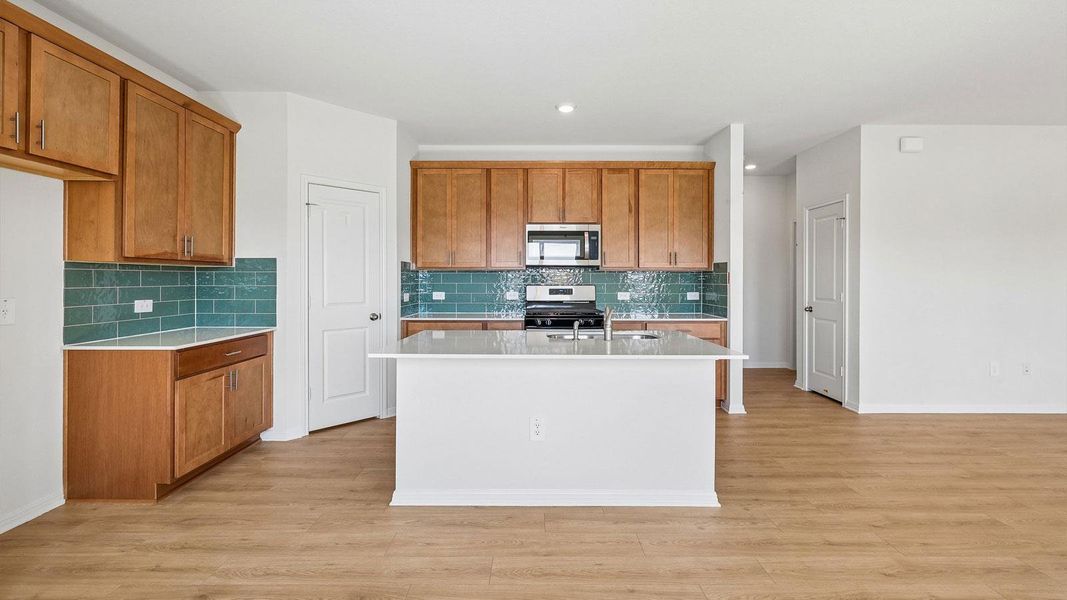 Furnished interior view inside a new home in Carillon, Manor (Image 4).