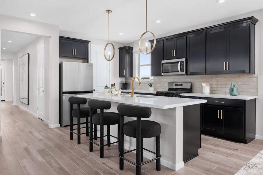 Furnished interior view inside a new home in Montana Vista - Highland, Buckeye (Image 4).