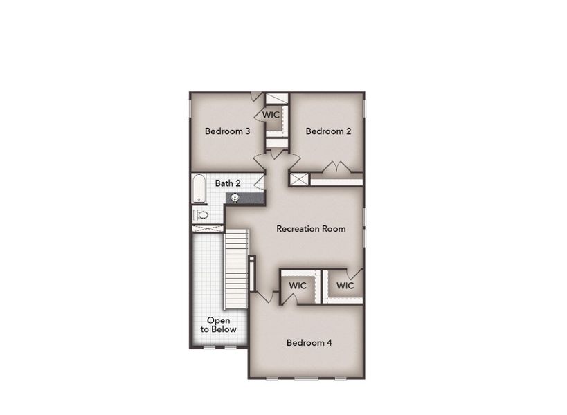 2D floor plan layout for the Applewhite Meadows 2446 by Brohn Homes in Applewhite Meadows, San Antonio, TX (Image 3). 2D floor plan layout for the Applewhite Meadows 2446 by Brohn Homes in Applewhite Meadows, San Antonio, TX (Image 3).