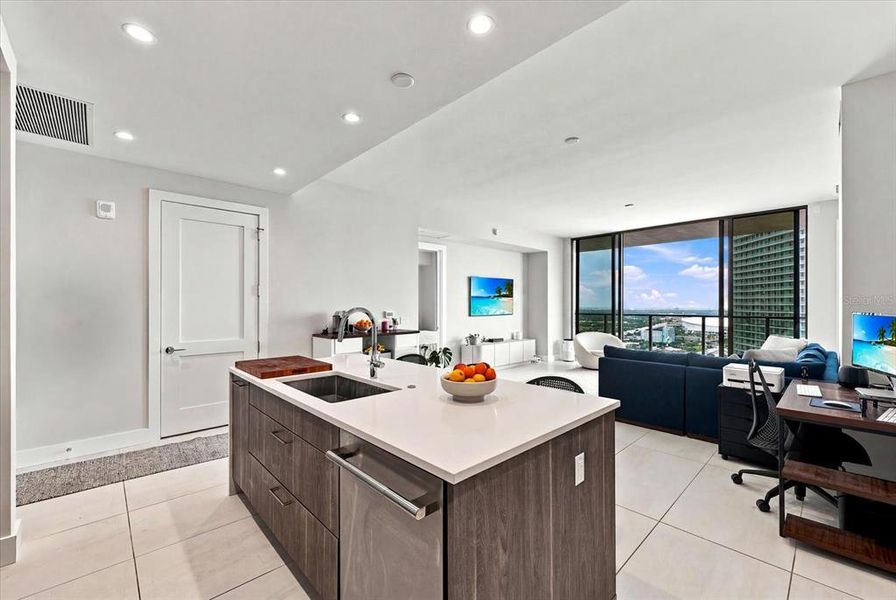 Furnished interior view inside a new home in , St. Petersburg (Image 15).