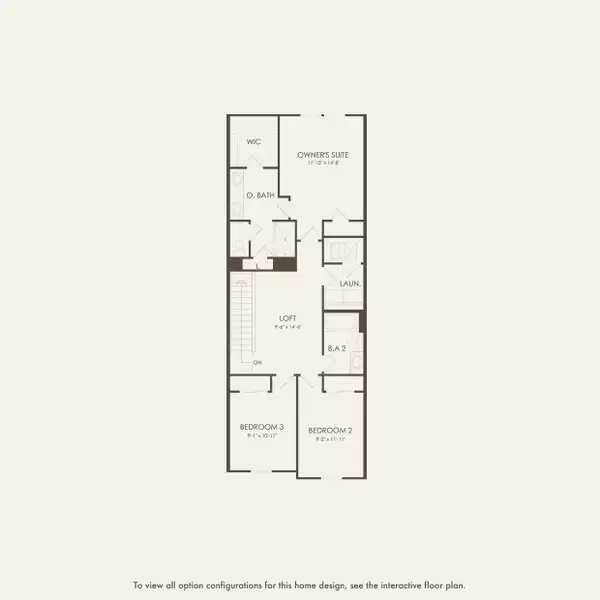 2D floor plan layout for the Lumen by Pulte Homes in Canopy Preserve, Deland, FL (Image 3).