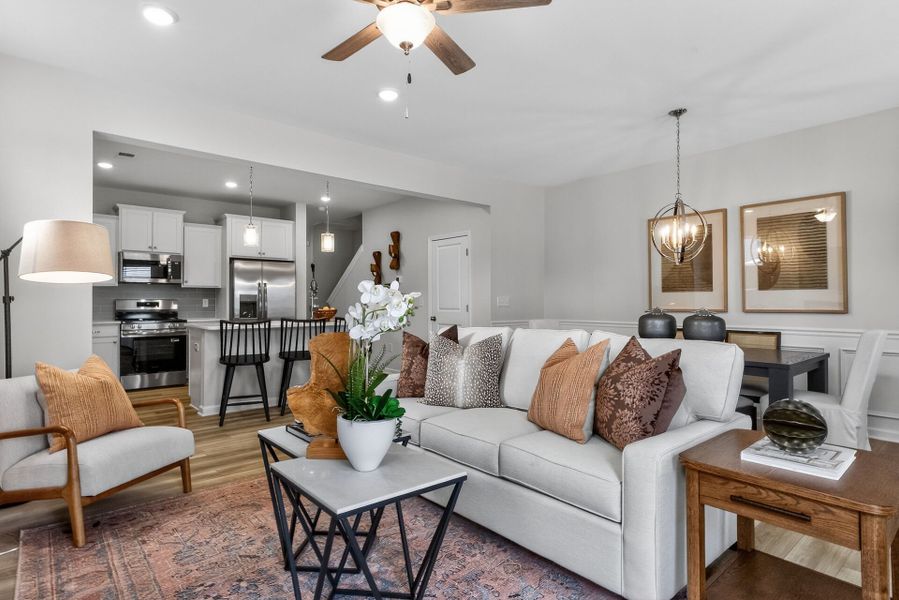 Furnished interior view inside a new home in Cape Overlook, Lillington (Image 9).
