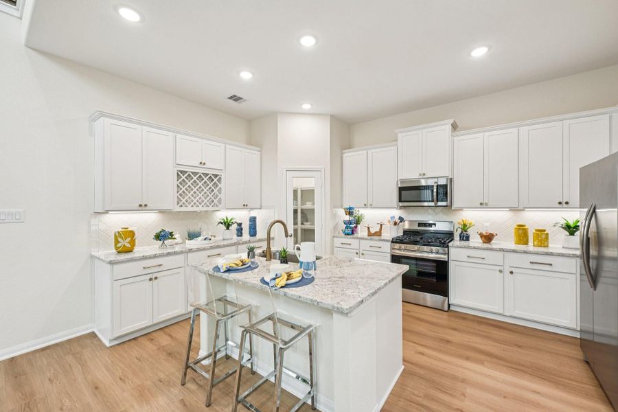 Furnished interior view inside a new home in Meadow Park, Conroe (Image 35).
