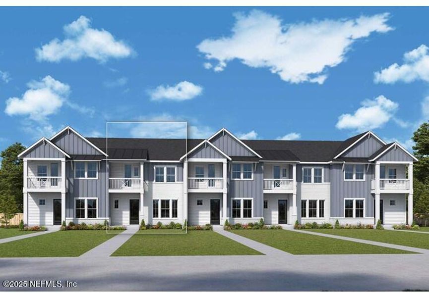 Front exterior of a new home in , Jacksonville, FL, highlighting curb appeal (Image 1). Front exterior of a new home in , Jacksonville, FL, highlighting curb appeal (Image 1).