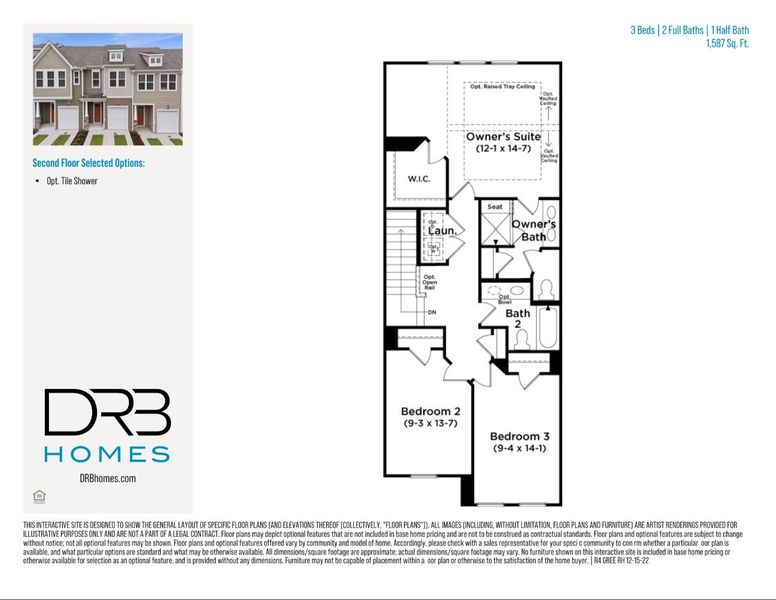 2D floor plan layout of this home in Clayton Crossing, Arden, NC (Image 6).