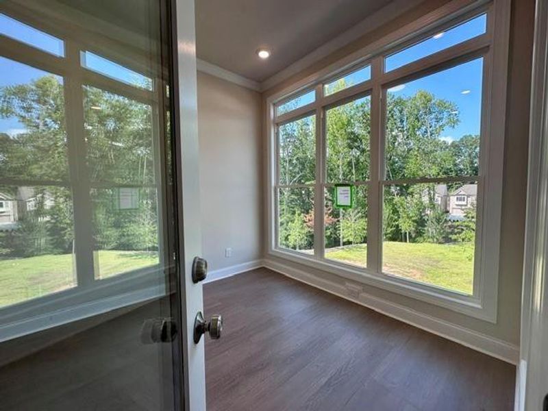 Spacious, unfurnished interior of a new home in Ward's Crossing Townhomes, Johns Creek (Image 26). Spacious, unfurnished interior of a new home in Ward's Crossing Townhomes, Johns Creek (Image 26).