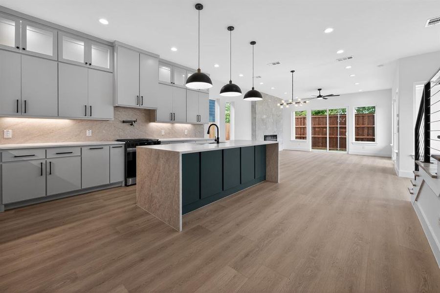 Furnished interior view inside a new home in , Dallas (Image 6).