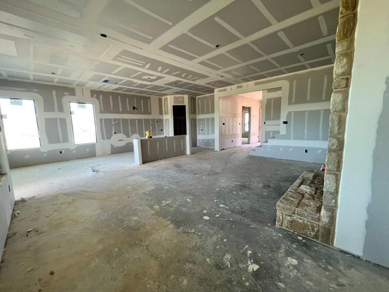 In-progress construction of a new home in Eagle Ridge Estates, Weatherford, TX (Image 8).