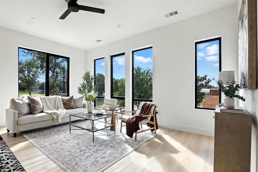 Furnished interior view inside a new home in , Dallas (Image 6).