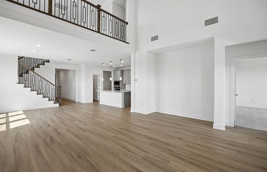 Open concept gathering room