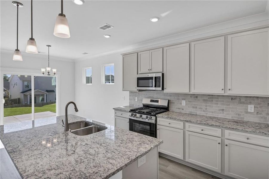 Furnished interior view inside a new home in Villas at Dawsonville, Dawsonville (Image 16).