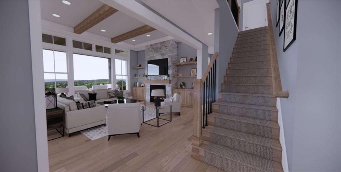 Furnished interior view inside a new home in , Carrollton (Image 47).