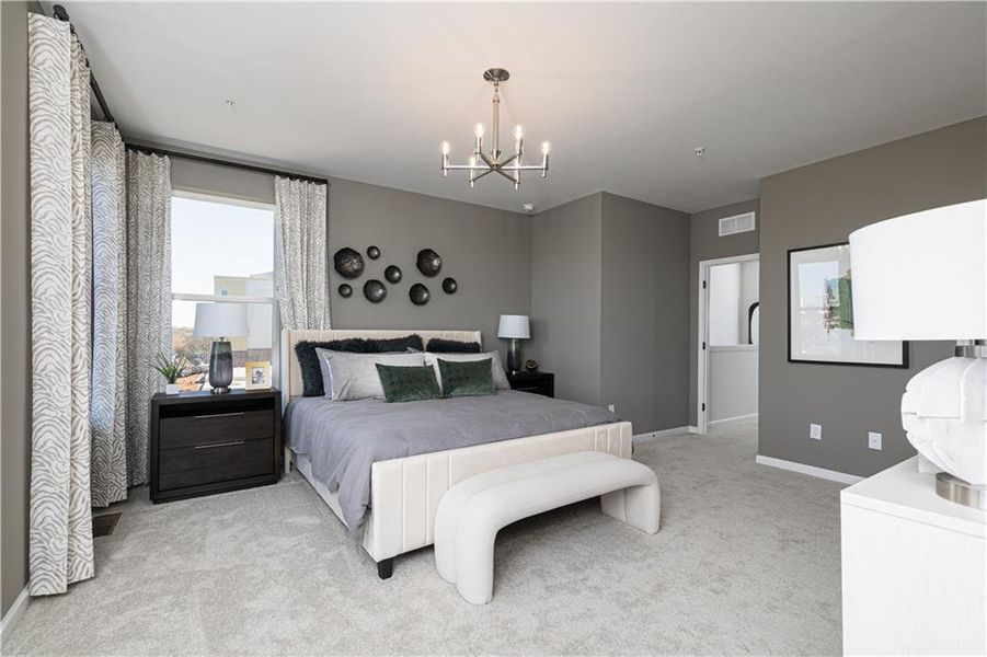 Furnished interior view inside a new home in , Atlanta (Image 8).