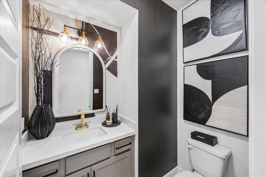 Furnished interior view inside a new home in Del Bello Lakes – 60', Manvel (Image 26).