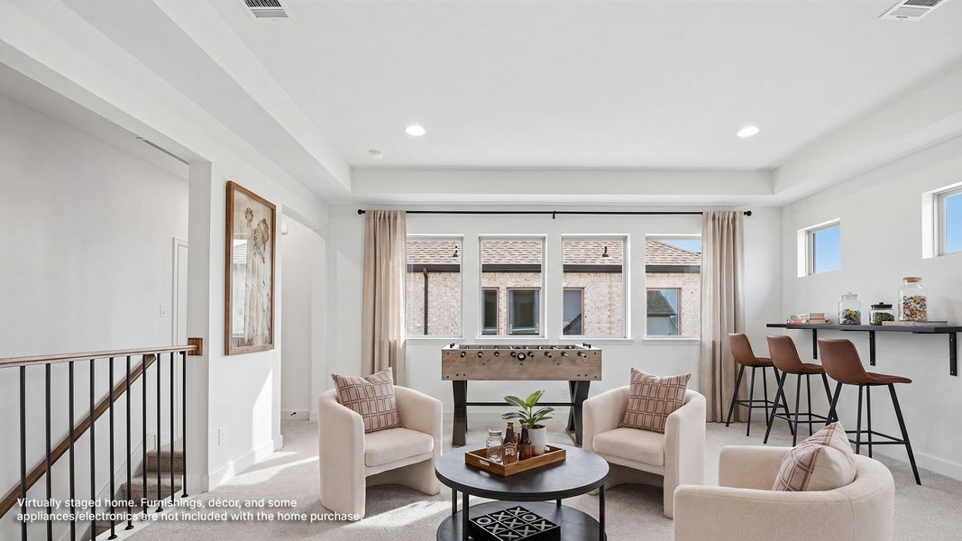 Furnished interior view inside a new home in The Heights at Uptown Celina, Celina (Image 11).