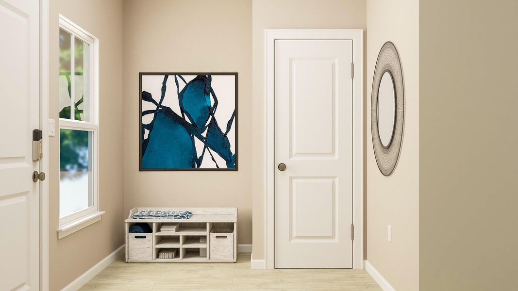 Furnished interior view inside a new home in Horizons at Carnes Crossroads | 55+: Cottage Collection, Summerville (Image 6). Furnished interior view inside a new home in Horizons at Carnes Crossroads | 55+: Cottage Collection, Summerville (Image 6).