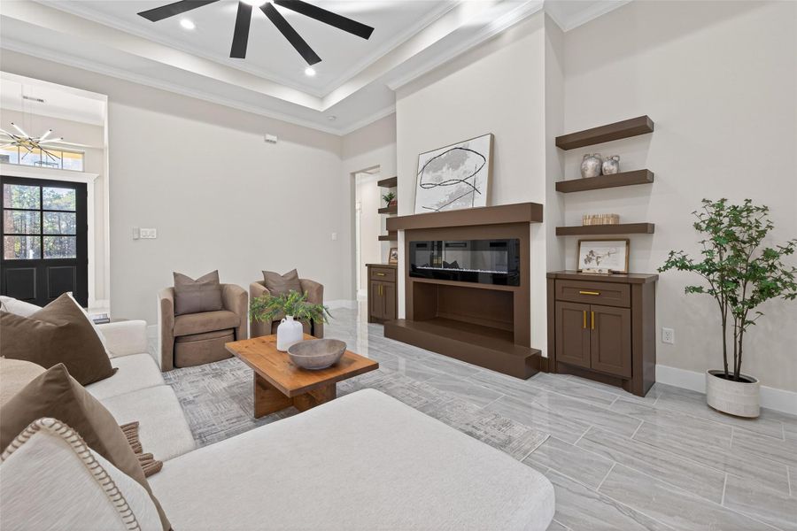 Furnished interior view inside a new home in , Dayton (Image 8).