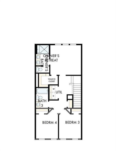 2D floor plan layout of this home in Celesta, Scottdale, GA (Image 3).