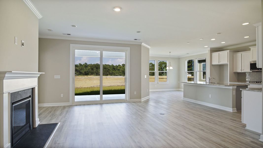 Representative unfurnished interior of a home built from the The Oceanside by Chesapeake Homes in Bridgewater - Shorehaven Village, Little River (Image 8).