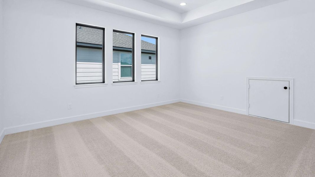 Spacious, unfurnished interior of a new home in Bridgeland, Cypress (Image 9).