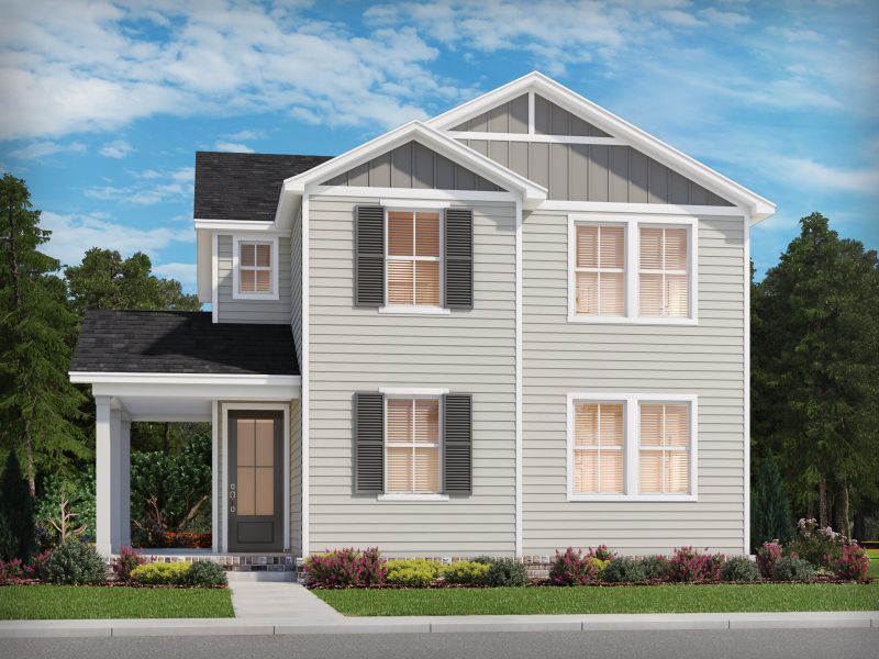 Representative exterior photo of a completed home built from the Georgetown by Meritage Homes in Poplar Farms, Franklin, TN (Image 10).