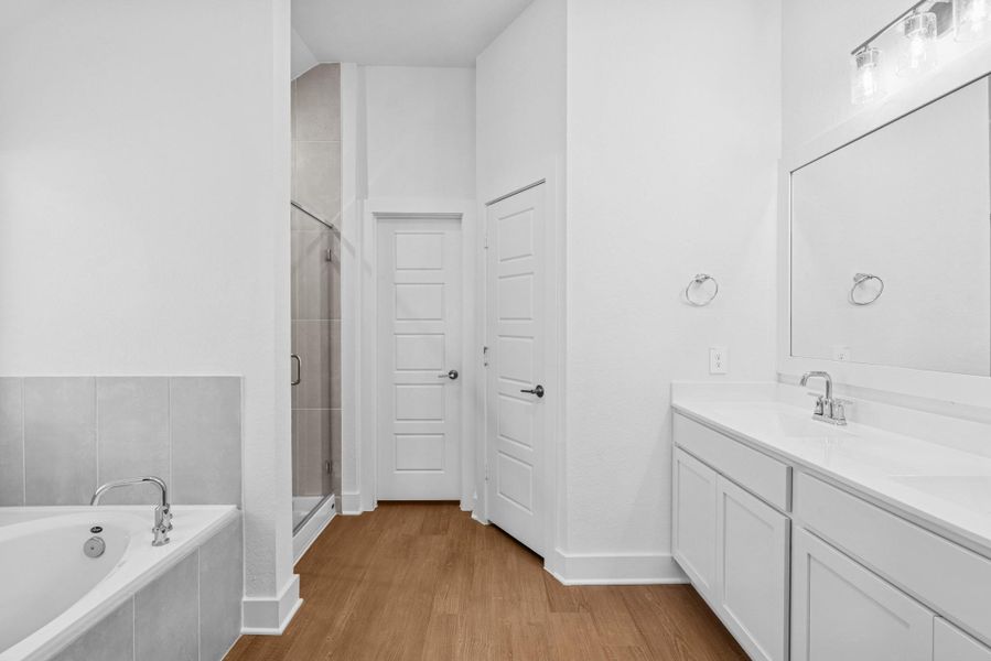 Furnished interior view inside a new home in Lone Star Landing, Montgomery (Image 6).