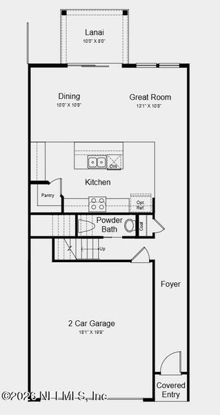 2D floor plan layout of this home in , St. Augustine, FL (Image 5).