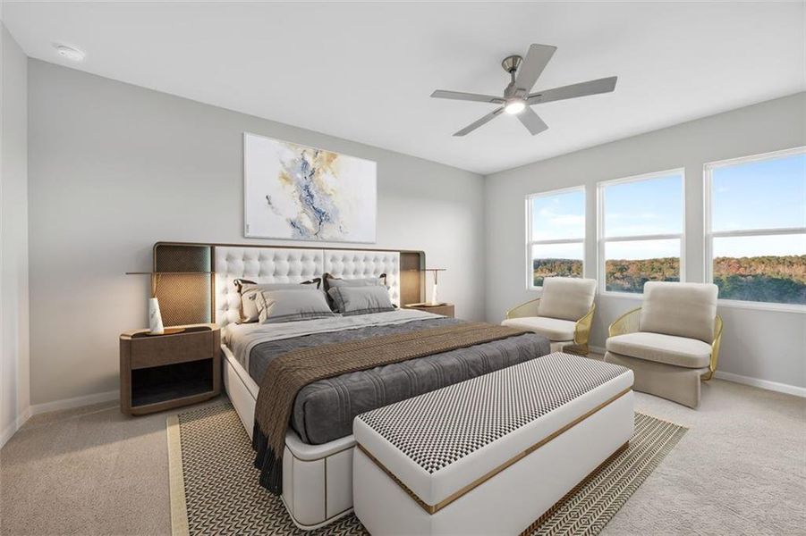 Furnished interior view inside a new home in Bedford Estates, Atlanta (Image 9).